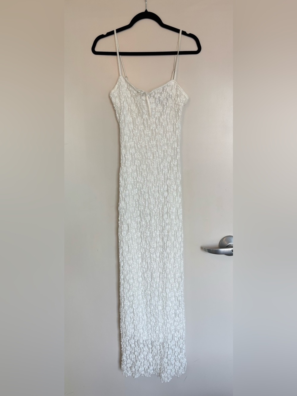 Zara White Lace Maxi Dress